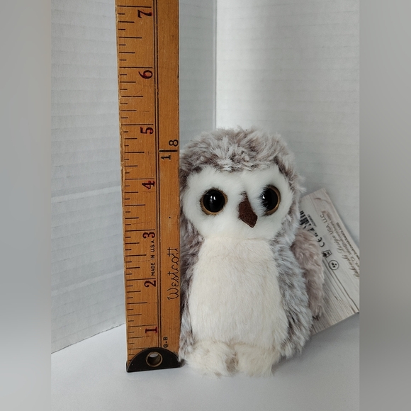 Bukowski‎ Design Tiny Snuggly Owl Plush Hoohoo Mini Outdoor Stuffed Animal - Picture 15 of 16
